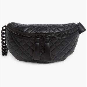 Kurt Geiger Brixton Quilted Belt Bag in Black